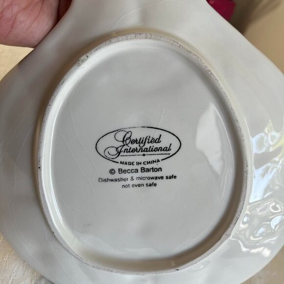 Vintage Becca Barton Holiday Christmas Snowman Cookie Plate - Picture 7 of 8